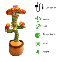 DANCING CACTUS PLANT - USB Charging Version