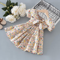 GIRL FLORAL SLEEVE DRESS - babiespace