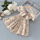 GIRL FLORAL SLEEVE DRESS - babiespace
